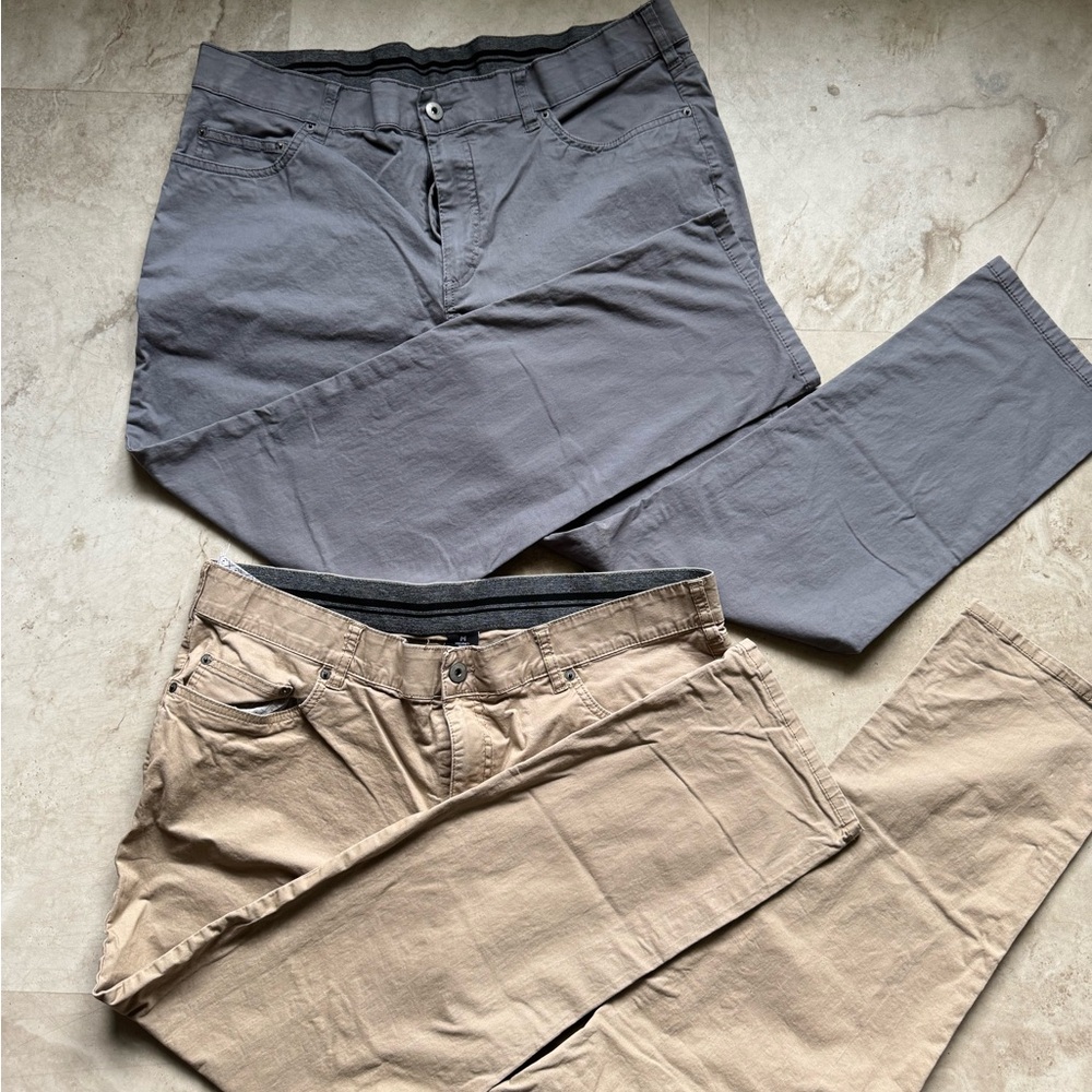 Members Mark Men’s Pants in Gray and Tan Total of 2 Pairs